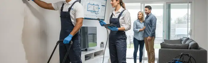 Water damage restoration hero image in Mobile, AL for emergency cleanup and repair services